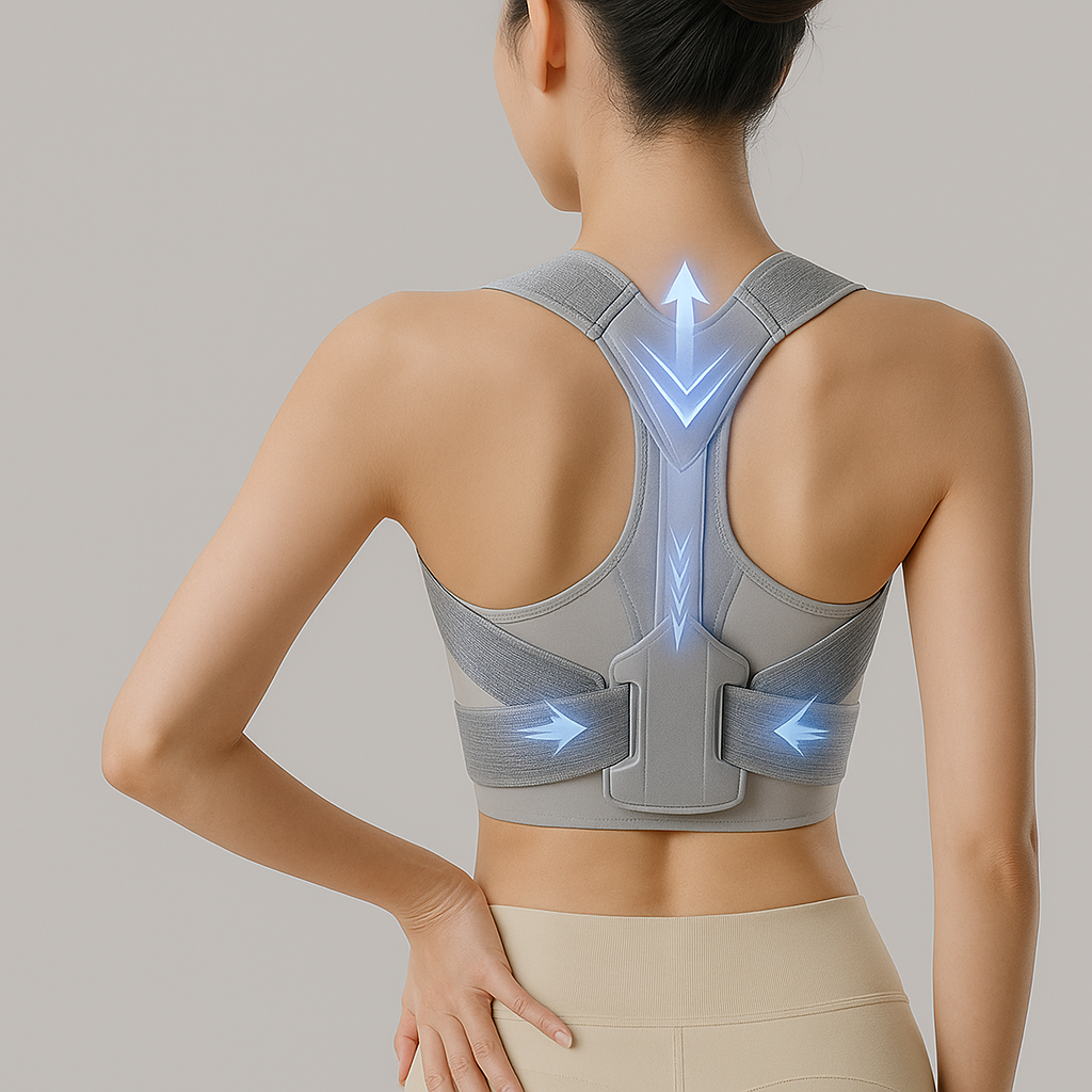 BodyZen Adjustable Breathable Posture Corrector for Women – Lightweight Back and Shoulder Support Belt