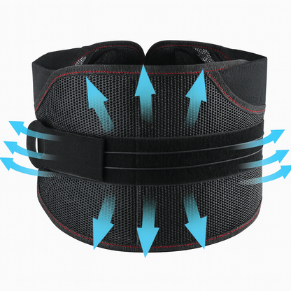 Adjustable Lumbar Support Back Brace for Lower Back Pain Relief with Dual Pulley System